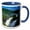 Blue/White, variant on 3drose, Argentina, Brazil, Iguacu Falls - Sa01 Kwi0007 - Kymri Wilt, 11oz Mug