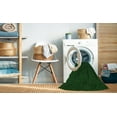 thumbnail image 2 of Ahgly Company Tapis Rond Lavable en Machine Intérieur Transitionnel Vert, 5 Pieds Rond, 2 of 7
