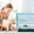 thumbnail image 4 of Shisuyan Folding With Toilet Dog Cage Poodle Small And Medium Dog Cat Cage Rabbit Cage Pet Cage(Blue), 4 of 9