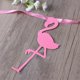 thumbnail image 4 of RomaMX 3M Let's Flamingle Bunting Banner Hawaii Party Supplier Glitter Paper Hanging Garland Decoration, 4 of 7