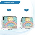 thumbnail image 4 of FORMRS 15"-15.6" Laptop Sleeve Protective Case Soft Carrying Quilted Computer Bag Cover, Retro Blue Rainbow, 4 of 7