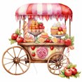thumbnail image 1 of Pintura De Diamante 5D DIY Taladro Redondo Completo Tienda De Postres Carro Decoración 30x30cm Rosa, 1 of 9