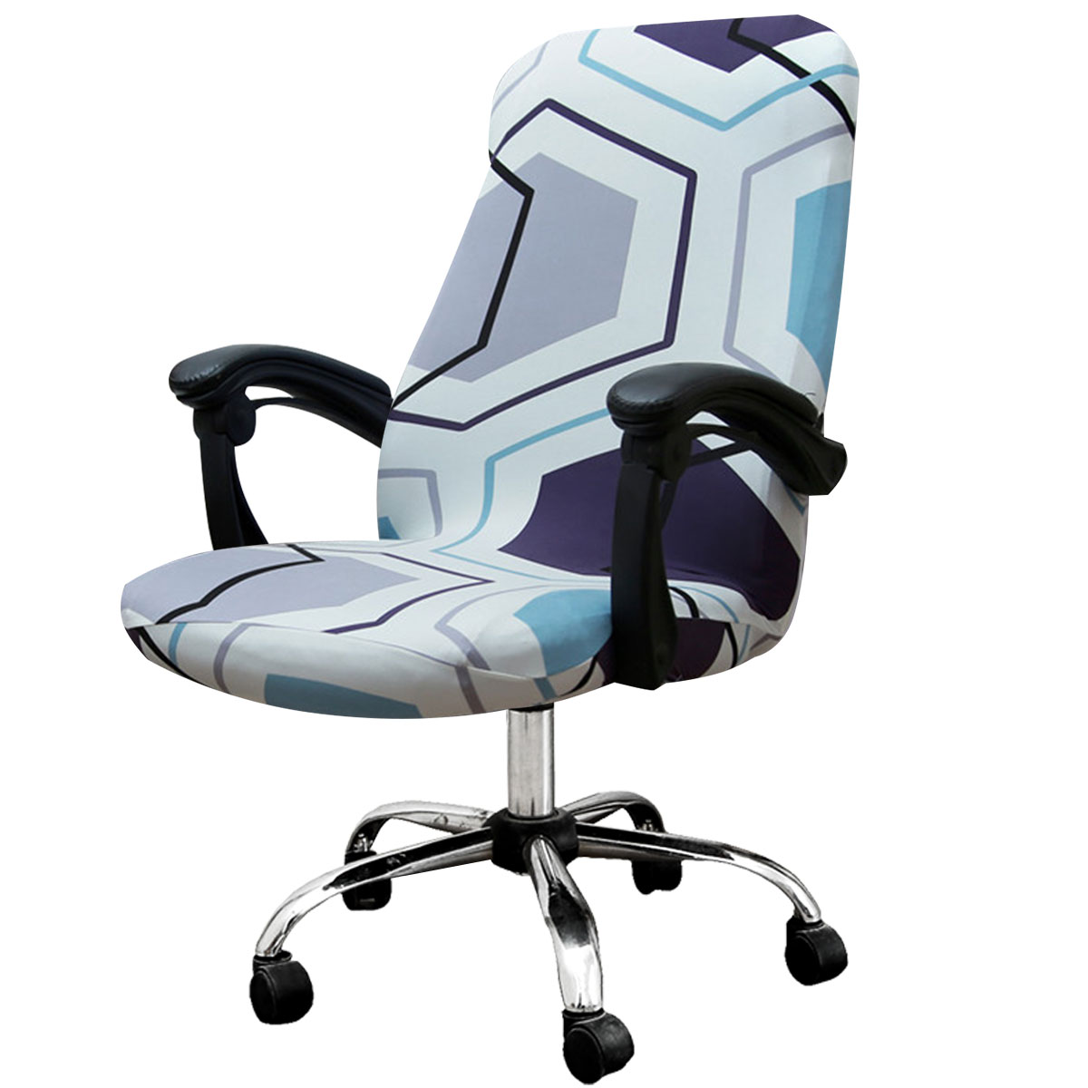 KUDOSALE Large Office Chair Cover Jacquard Stretch Desk Chair Cover