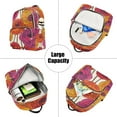 thumbnail image 5 of FORMRS Mini Backpack Purse for Women Travel Daypack Casual Shoulder Bag, Purple Hand Drawn Floral, 5 of 7