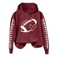 thumbnail image 4 of NMMUED Going Out Tops for Women, Oversized Sweatshirt for Women, Cute Hoodies, Workout Hoodies for Women, Workout Hoodie, Wine L, 4 of 4