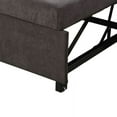 thumbnail image 6 of Ainehome Dark Brown Linen Reversible Sleeper Sectional Sofa with Storage Chaise, 6 of 8