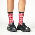 thumbnail image 4 of Fuzoiu valentine day with heart Print Kids Socks For Boys Girls,Grip Crew Socks with Non Slip,Lightweight Stretch Crew Socks,Toddlers Crew Boot Socks, 4 of 5