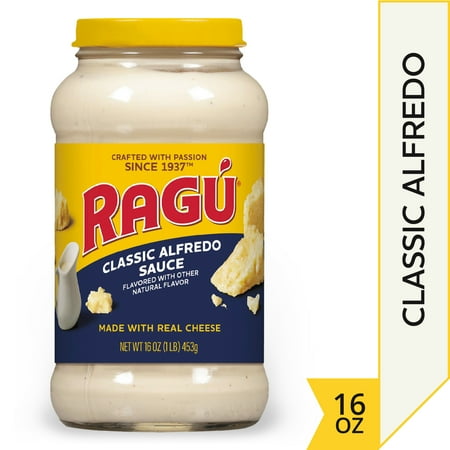 Ragu Classic Alfredo Pasta Sauce, Made with Real Cheese, 16 oz