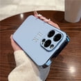 thumbnail image 3 of Funda de piel de cordero de lujo con revestimiento para iPhone 16, 15, 14, 13, 12, 11 Pro Max, personalizada, con iniciales y nombre, 16, 15 Pro, 3 of 5
