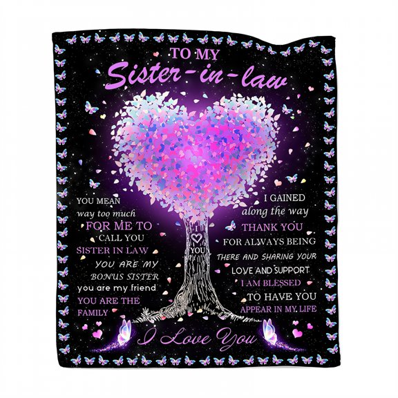 AUQ Throw Blanket,Flannel Warm Touch Soft Throw Blanket,Love Filled Design Bed Blankets,Style1,60*80in