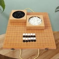 thumbnail image 1 of Tablero Go Bowls plegable y tablero Go Pieces de imitación de jade de 19 x 19, 1 of 8