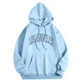 thumbnail image 2 of Vedolay Zipper Hoodies for Women 2023 Hoodies for Women 2023 Half Zip Crop Sweatshirt Workout Hoodie High Neck Long Sleeve Clothes,Sky Blue M, 2 of 4