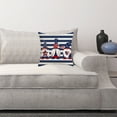 thumbnail image 4 of Lilgiuy 4th of July Pillow Covers, Patriotic American Flag Stars Independence Day Throw Pillow Covers Seasonal Holiday Throw Pillow Cases Holiday Gifts 18x18 Inch, 4 of 5