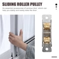 thumbnail image 2 of ifundom 1Set Cabinet Sliding Roller Set Stainless Steel Copper Sliding Wheel with Screws for Doors, 2 of 6