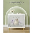 thumbnail image 5 of Cat Litter Box Enclosure Cabinet,Table Indoor Cat House for Living Room,White Gold, 5 of 9