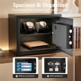 thumbnail image 3 of Bonsaii 0.6 Cu Ft Digital Security Safe Box with Removable Shelf and Keypad, 3 of 3