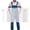 Dark Blue, variant on Straight Leg Denim Overalls For Men, Adjustable Shoulder Straps Bib Jumpsuit With Multi Pockets, Solid Washed Denim Workwear Pants For Daily Casual And Work Occasions