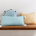 thumbnail image 3 of Levtex Home - Alita - Decorative Pillow (12 x 24 in.) - Be Our Guest - Teal and White, 3 of 4