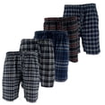 thumbnail image 6 of Men's Flannel Pajama Shorts - Super Soft Cotton Plaid Shorts with Pockets and Drawstrings - Sleep and Lounge Design 2, Medium, 6 of 6