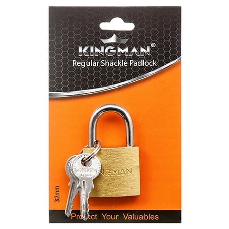 Iron Boss Lock Type New 363118 Kingman Brass Padlock 32Mm W / Iron Core (12-Pack) Locks Cheap Wholesale Discount Bulk Hardware Locks Firesale ()