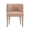 thumbnail image 1 of Manhattan Comfort Chaise de Salle à Manger Moderne en Velours Capitonné Maya Couleur Nude, 1 of 3