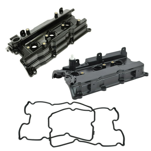 TRQ Plastic Valve Cover Pair Set for Altima Maxima Murano I35 3.5L NEW VCA93548