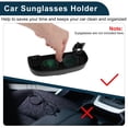 thumbnail image 4 of Unique Bargains Car Sunglasses Case for Mercedes-Benz E Class 2013-2016 Eyeglasses Holder Storage Box Plastic Black 1 Set, 4 of 7