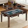 thumbnail image 4 of Avocahom Solid Wood Board Game Table for 4–6 with Removable Top, 54" x 31" Gaming Surface, Game Mat, 6 Cup Holders & Hobby Tray – Convertible Gaming and Dining Table for D&D , Card Game and Puzzle, 4 of 10