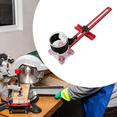 koolsoo Milling Groove Bracket Cabinet Hardware Jig Imperials Practical Portable Professional Cabinet Template Tool for Acrylic Board Imperials and Base