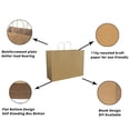 thumbnail image 3 of Bolsas de papel FACEBAG marrones con asas 16x15x30 cm 100 unidades, 3 of 6