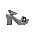 thumbnail image 2 of SANDALIA DE VESTIR LEON MUJER PLATA SINTETICO 3691 LEON  3691p, 2 of 4