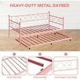 thumbnail image 7 of Kojooin Versatile Metal Daybed with Trundle and Headboard – Easy Assembly for Any Room, 7 of 7