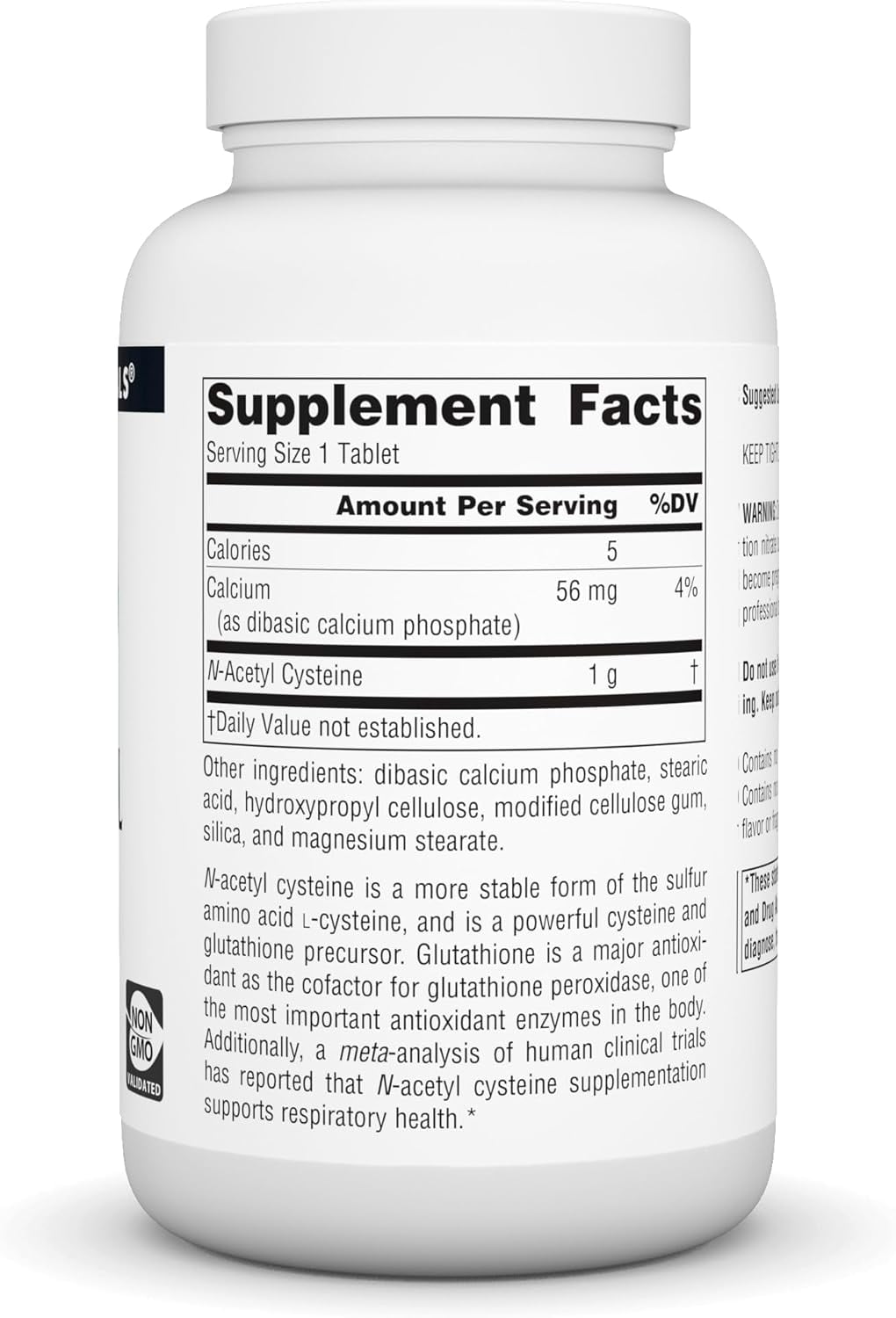 Source Naturals N-Acetyl Cysteine, Antioxidant Support*-  1,000 mg 120 Tabs