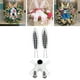 thumbnail image 4 of Kit de corona de conejito de Pascua, accesorio de corona artificial para suministros de fiesta navideña cuadros blancos y negros, 4 of 8