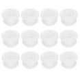 thumbnail image 1 of Paquete de 12 tapones de goma con agujero de perforación de 19mm, tapón de sombrero superior de 15mm ID, tapón de agujero de silicona clara para cableado, automotriz, 1 of 7