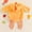 Yellow, variant on Baby Chicken Outfit Halloween Toddler Girl Boy Clothes Sets Flannel Fuzzy Romper Striped Leggings Outfits,Size 0-3 Years,12-18 Months,White
