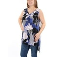 thumbnail image 2 of Alfani Womens V-Neck Pullover Blouse, Multicoloured, 4, 2 of 3