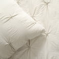 thumbnail image 3 of Lush Decor Ravello Pintuck Caroline Geo Textured Polyester Ruffle Detail Comforter, King, Neutral, 7-Pc Set, 3 of 11