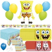 SpongeBob Birthday Party Supplies Bundle SpongeBob Plates SpongeBob Napkins SpongeBob Tablecover SpongeBob Balloons SpongeBob Tableware SpongeBob Decorations Party Pack