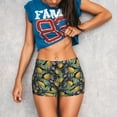 thumbnail image 3 of Xecao Hand Drawn Citrus Fruits Elegant Lemons Print Workout Shorts for Women Soft Smooth Gym Yoga Scrunch Active Tennis Workout Running Shorts, 3 of 9