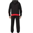 thumbnail image 3 of Xysaqa Hoodie Sweatsuits for Men 2 Piece Tracksuit Sets Men's Casual Hooded Full Zip Sports Jackets Elastic Waist Sweatpants for Men Athletic Running Jogging Suits L-3XL, 3 of 8