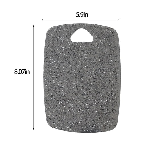 Momihoom Stone-Look Compact Cutting Board with Hanging Hole, Versatile Kitchen Chopping Board for Everyday Food Prep