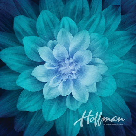 - Dream Big~ Teal Digital Floral Panel 43''x 43'' Hoffman Cotton Fabric