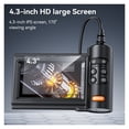 thumbnail image 2 of 4.3" IPS Screen Industrial Endoscope Camera 1080P Car Inspection Borescope with 8 LED Lights ,Easily Maneuver, 2 of 6