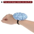thumbnail image 5 of 3pcs Wrist Pin Cushion Pumpkin Needle Sewing W Elastic Wrist Belt Red/White/Blue, 5 of 6