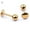 Gold, variant on Ear Studs Simple Easy Matching Titanium Steel Barbell Shape Helix Tragus Women Earrings for Party