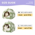 thumbnail image 4 of Cat Beds LE SURE Cute Cute 2 en 1 para gatos de interior, color verde, 4 of 7