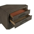 thumbnail image 4 of Pemberly Row Modern 3-Drawer Solid Wood Nightstand in Walnut, 4 of 7