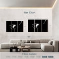 thumbnail image 4 of Elephant Stock Golf Hit Position Wall Art - Horizontal Multi Panel Canvas - Living Room Wall Decor - Sports Multi Panel - Black And White Decor - 74" x 48", 4 of 8