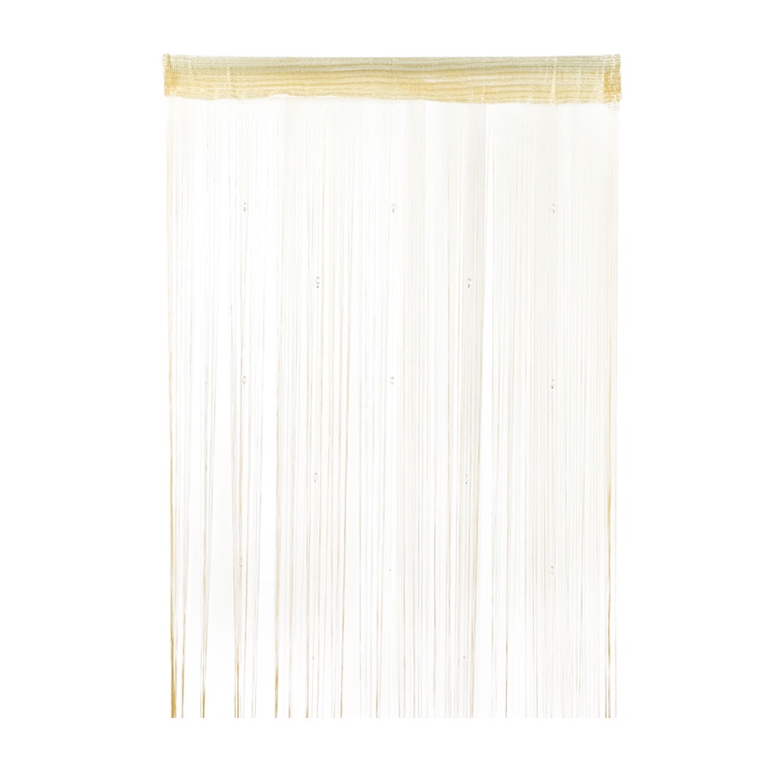 Window Door Polyester Beads String Hangings Curtain Screen Beige